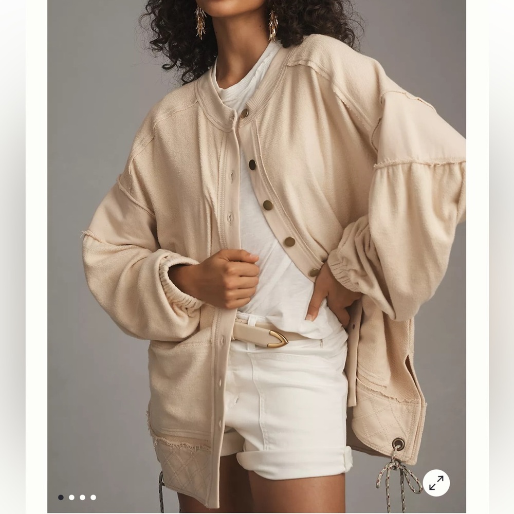 NWT Anthropologie Pilcro Button- Front Shacket Size: S